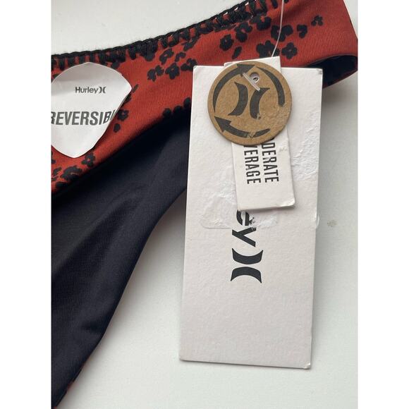 NWT Hurley Reversible Leopard Moderate Bottom Size Small - Picture 7 of 8